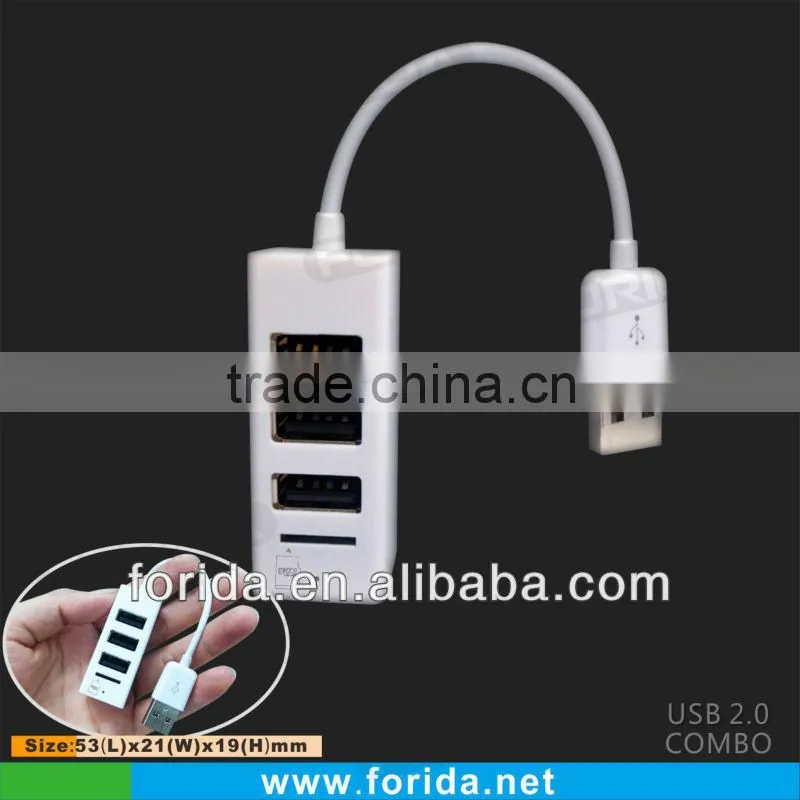 2013 new arrival 3 port usb hub combo card reader driver
