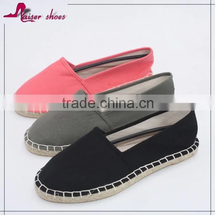 cheap wholesale espadrille white canvas shoe in china wholesale fashion canvas shoe