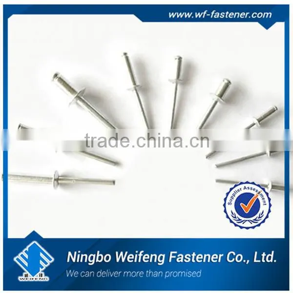 Supply all kinds of fastener products anodized blind rivets made in china hardware fastener zhejiang manufacturer