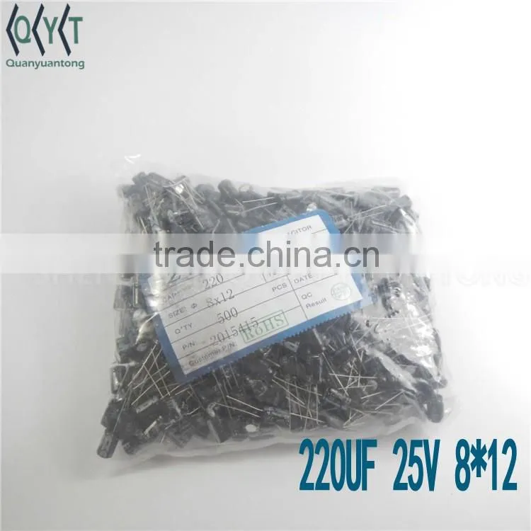 Capacitors 25V 220UF NEW