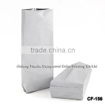 1kg glossy aluminium back center sealed coffee bean bag with valve
