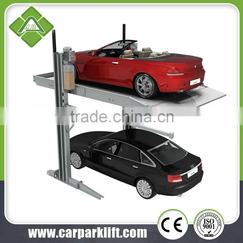 smart mechanical two column car lift parking system with CE approve