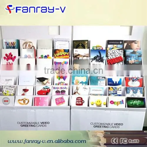 2015 4.3inch touch screen lcd video greeting cards gift, lcd video brochure