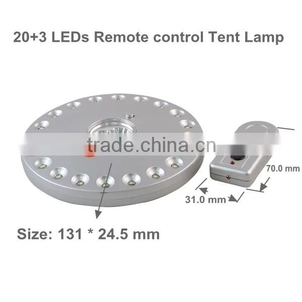 Popular High quanlity 23 LED remote control camping lamp