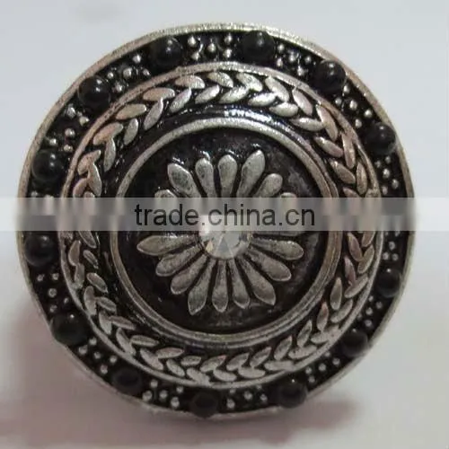 2012 silver antique alloy ring
