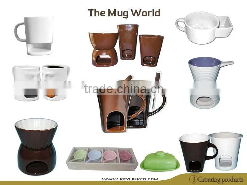 hig quality pchocolate fondue mug set for promotion