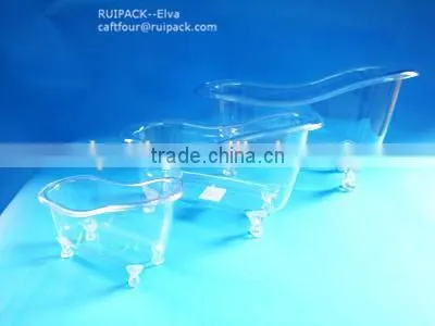 hot sale PP mini bathtub, plastic mini bathtube container, plastic gift container