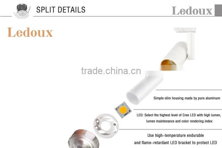 6w fashion modern dimmable led track rail lights