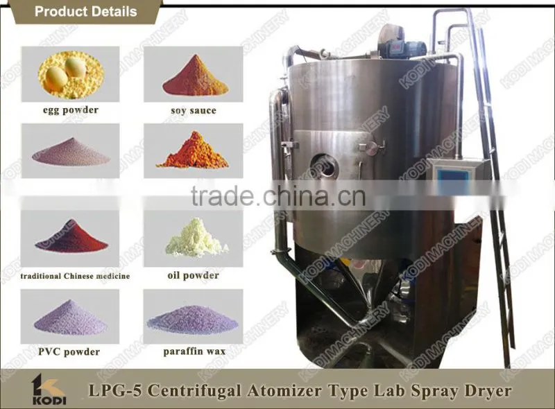 KODI LPG 5 Model Pilot Lab Scale Drying Equipment
