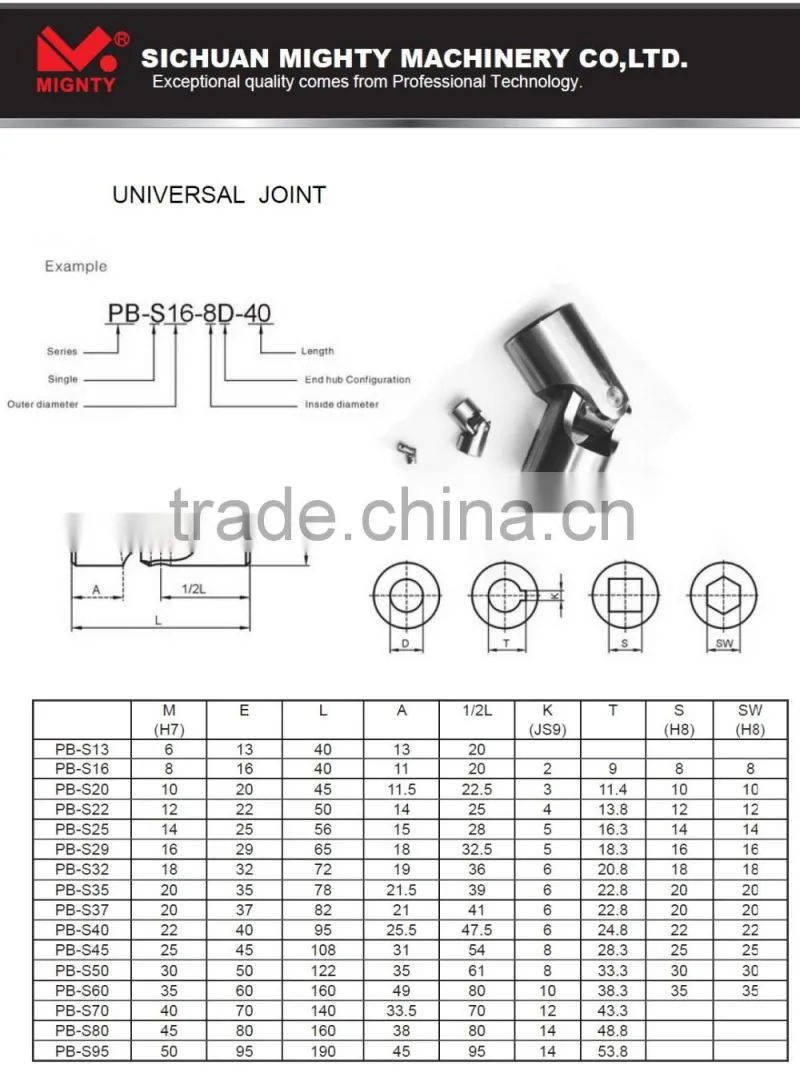 PB Single U-Joint