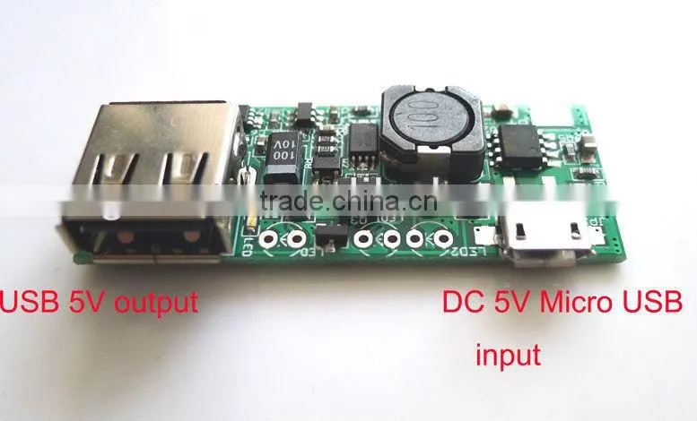3.7V Lithium ion battery DC input 5V USB output power adapter 5V micro usb input