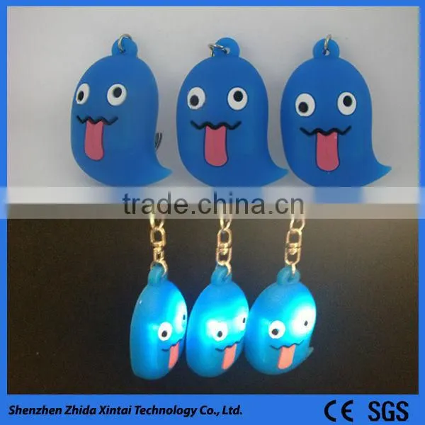 key decorative silicone LED light climbing keychain