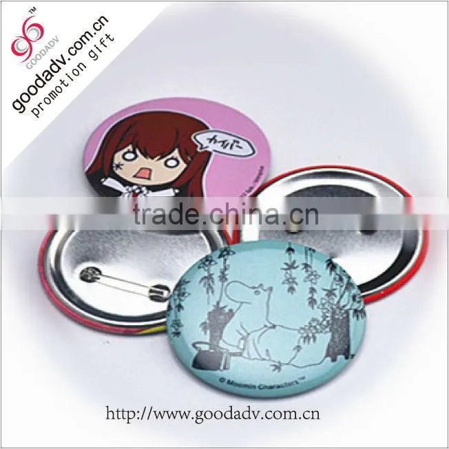 Fashion business gift tinplate custom metal pilot wings pin badge