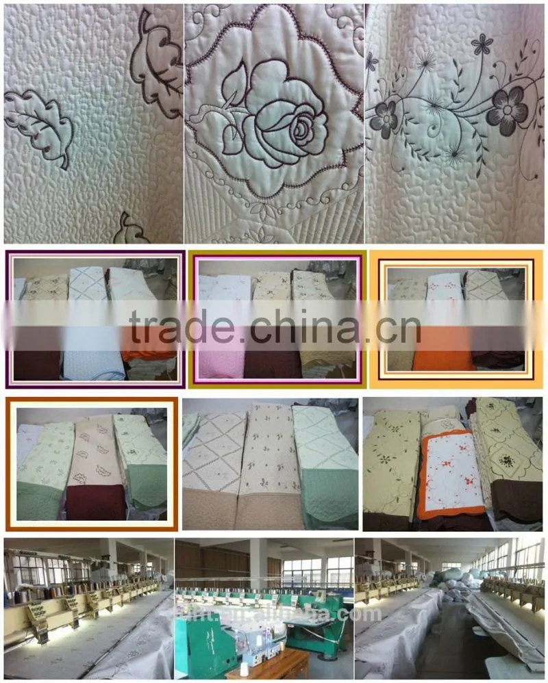 DH8806 Embroidery Quilts / Embroidery Bedspreads / Bedding Sets