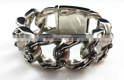 B500 most popular 316l stainless steel rose big heavy men bracelets jewelry
