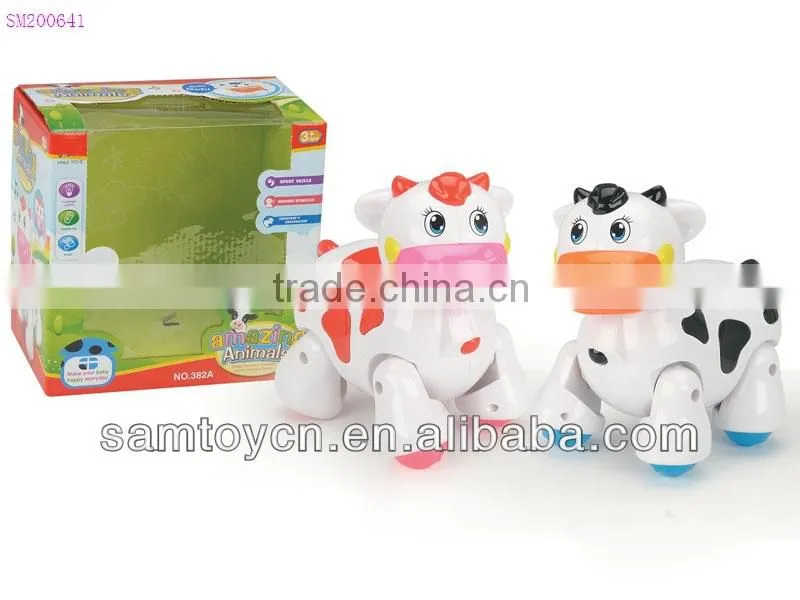 Walking cartoon dog music flash lighting toy for kids