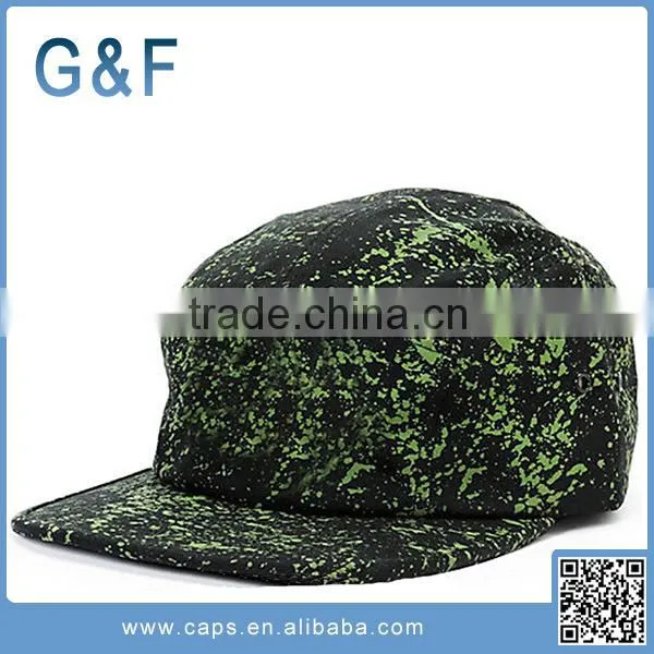 Custom Printed Blank 5 Panel Snapback Hat