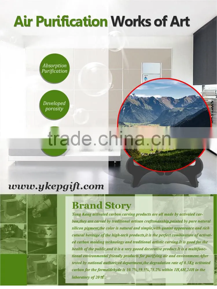 Innovative novetly eco-friendly plate crafts bedroom decor for air purification