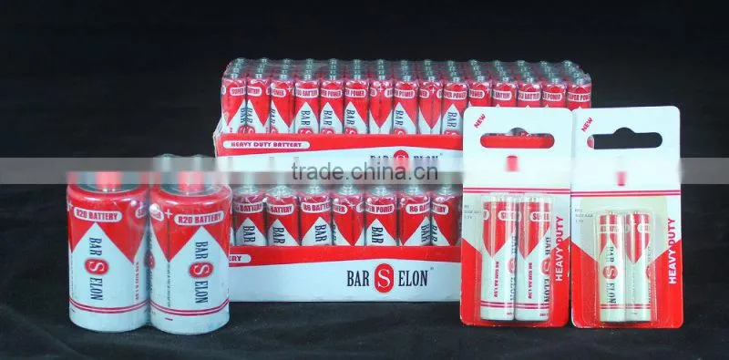 2016 factory supply new product 2 in 1 R6 SIZE AA 1.5V Battery (BARSELON)