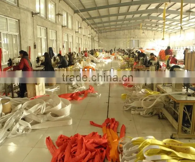 wire slings safety factor 6:1 polyester tape for round sling