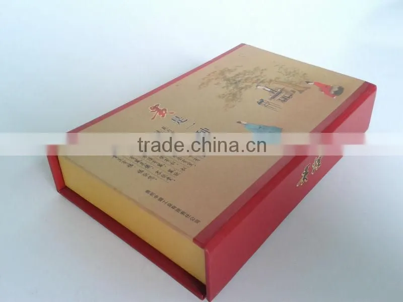 printing paper box with magnet closure and plastic tray for cigarette
