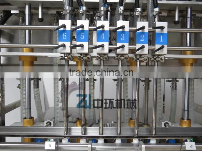 Six Nozzles Auto liquid soap Filling Machine (with Rotary Lobe Pump)