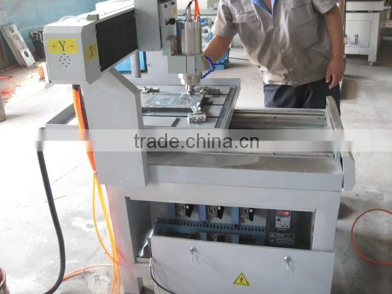 mini crafts stone/soft metal cnc carving PCB milling machine with water tank