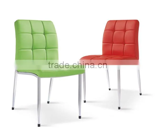 Durable PVC leather chair metal chair