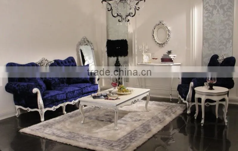 Home furniture hand carving classic living room sofa set