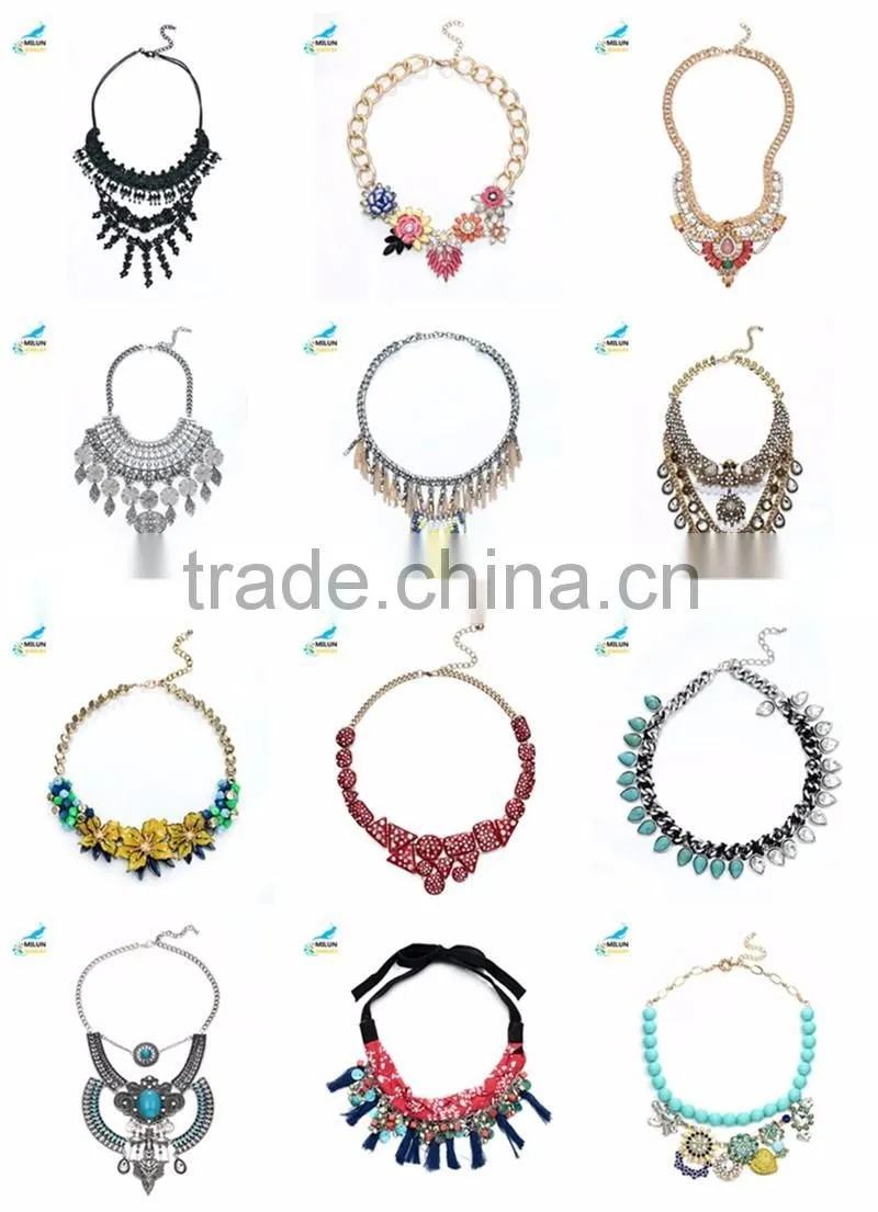 Fashion big choker maxi necklace jewelry wholesale 2016