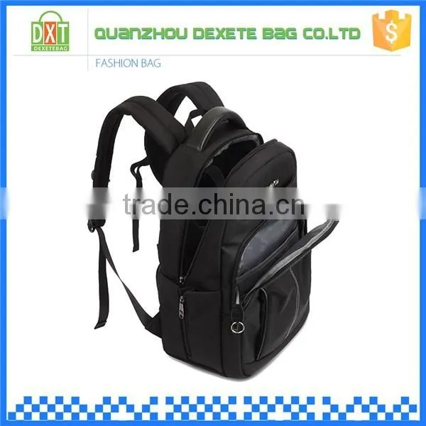 Boys top quality waterproof polyester laptop black school bags backpack