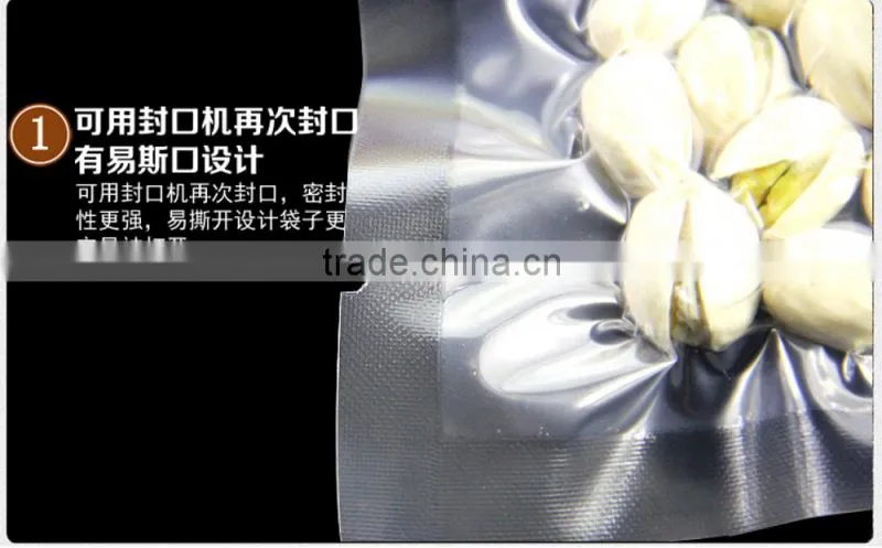 Plastic food vaccum bag