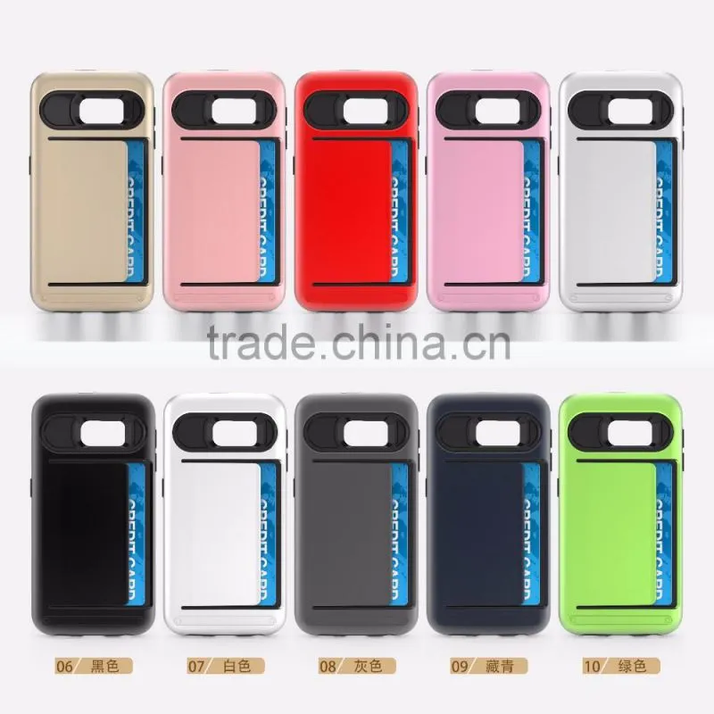 2016 New Style Best Price With Card Holder Function Mobile Phone Case,For Samsung S6 Edge Case