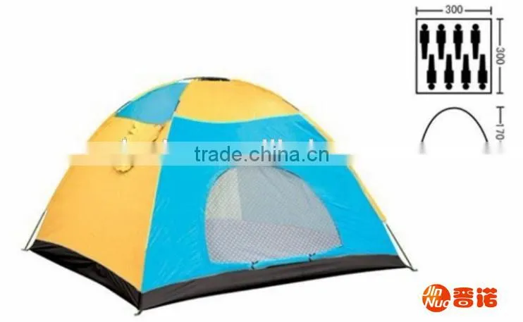 6 Person Tent Double Layer Polyester Fabric Hiking Tent
