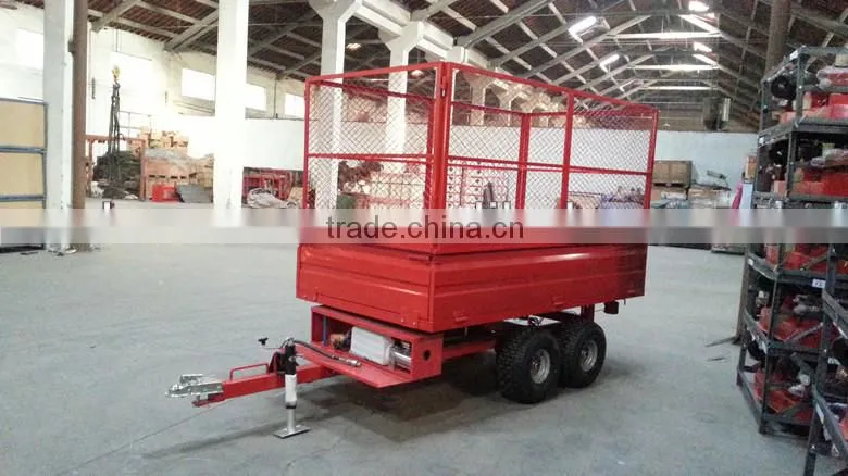 ATV/UTV Dump trailer with moto ,kayak semi trailer tractor tipper trailer with Hydraulic pump Power Unit