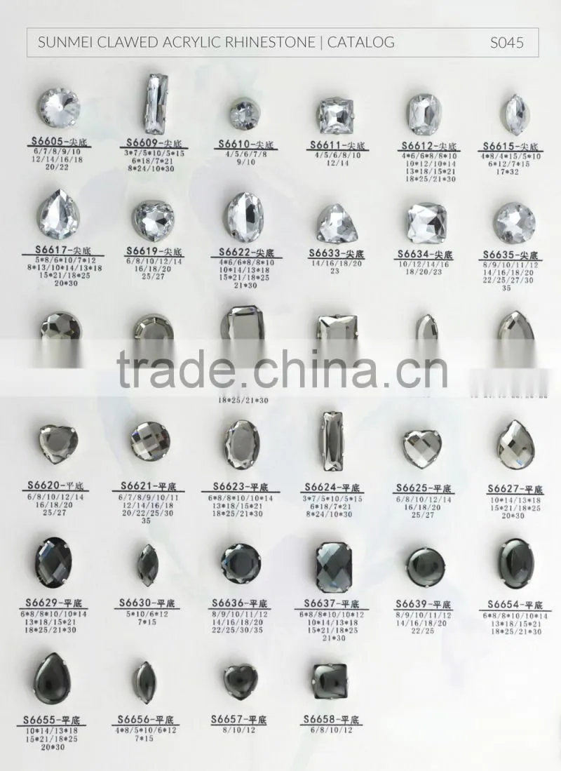 All Types of Crystal Rhinestone Shiny