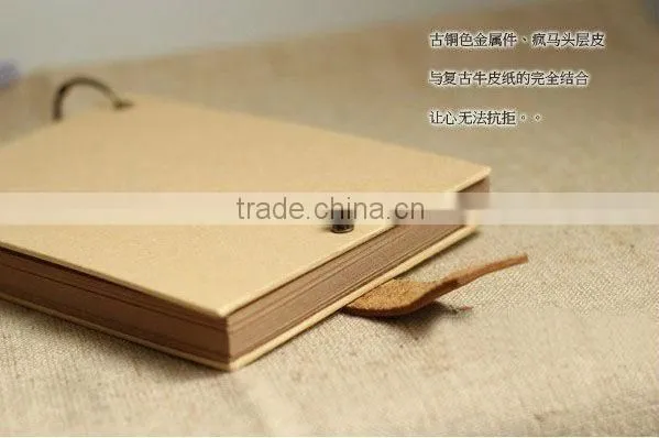 Original ecology kraft paper notebook with spiral