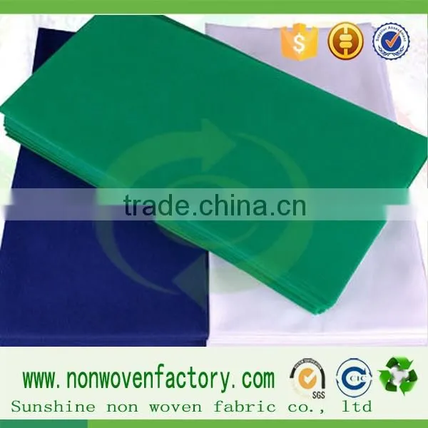 Spunbond non-woven disposable sheet, medical sheets, bed sheet material