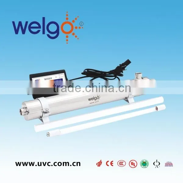 Home water filtration unit system with UV Disinfection