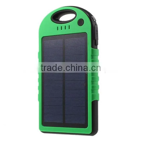 Dual USB Solor Charger 8000mAh Solar Power Bank Waterproof for iPhone for iPad for Android Phone