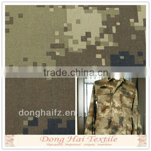 army cotton camo waterproof fabric polyester