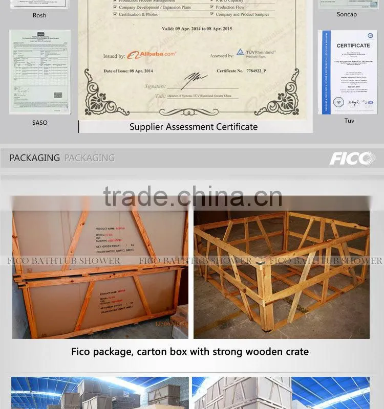 Fico new arrival FC-116, whirlpool hydromassage bathtub