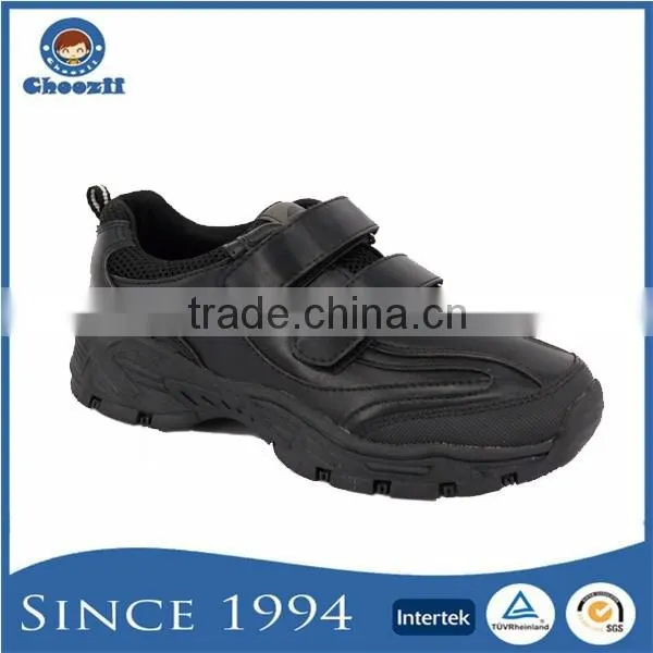 2016 Wholesale Skidproof Pure Leather Children Athletic School Shoes