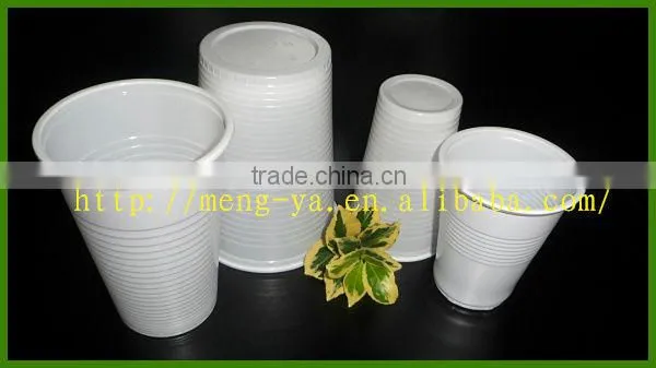 300ML disposable Eco-friendly white plastic beverage cup