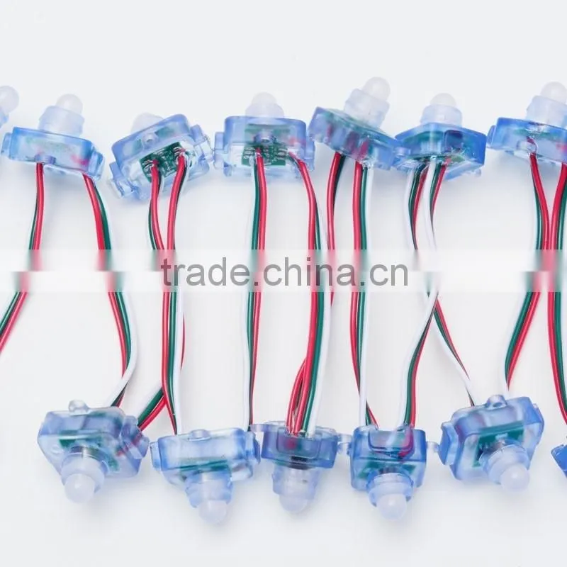 High quality WS2811 Led Full Color character 12mm led punch string