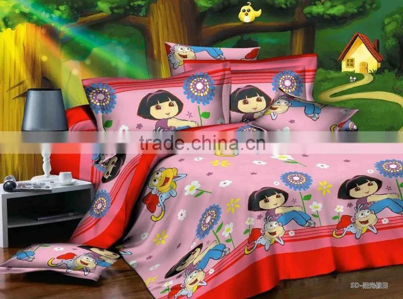 China supplier 100% cotton 3d cartoon home textile,