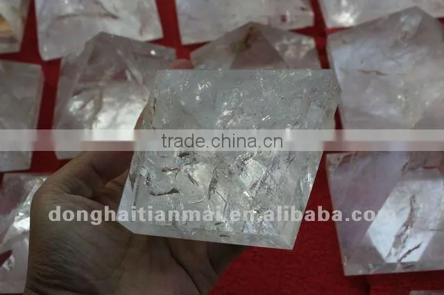 Natural Clear QUARTZ Crystal HEALING Pyramid , Gifts