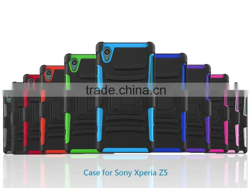 New arrival PC Silicone hybrid slim armor case moblie phone case for sony xperia z5 china price