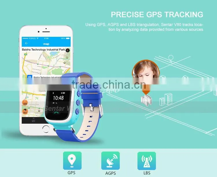 Wrist Watch Anti-lost Smart Locator GPS Tracker SOS GPS Watch for adult