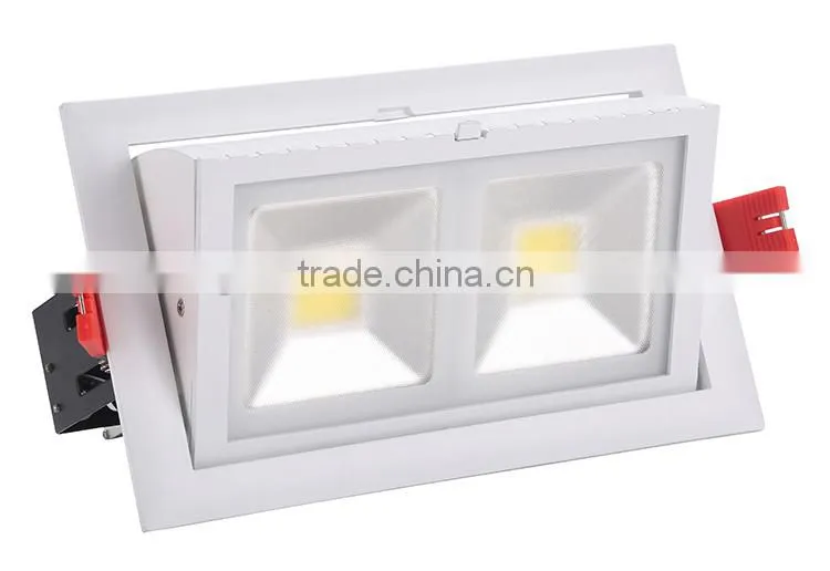 Dimmable square led downlight/adjustable cob led down light 48w